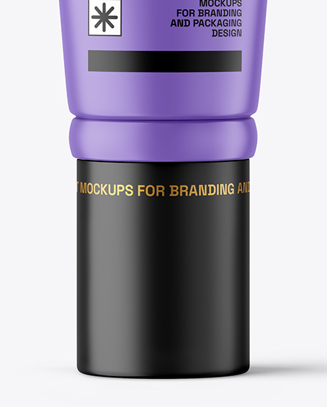 Matte Cosmetic Tube with Box Mockup