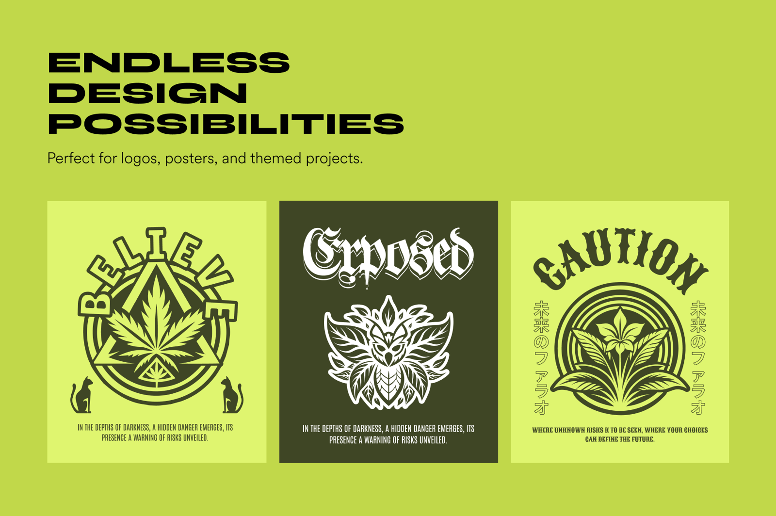 Cannabis and Weed Symbol Set