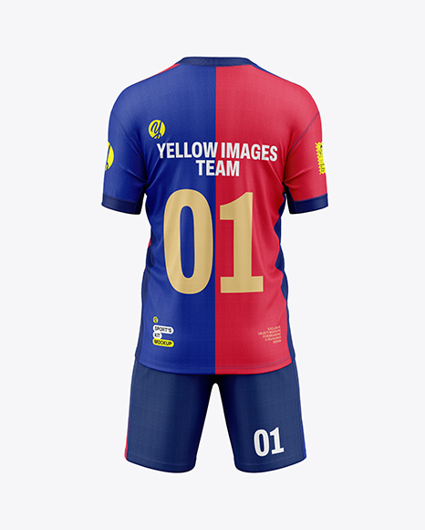 Soccer Kit Mockup - Back View
