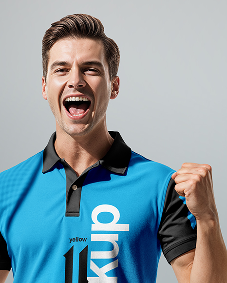 Man Wearing Tennis Uniform Mockup