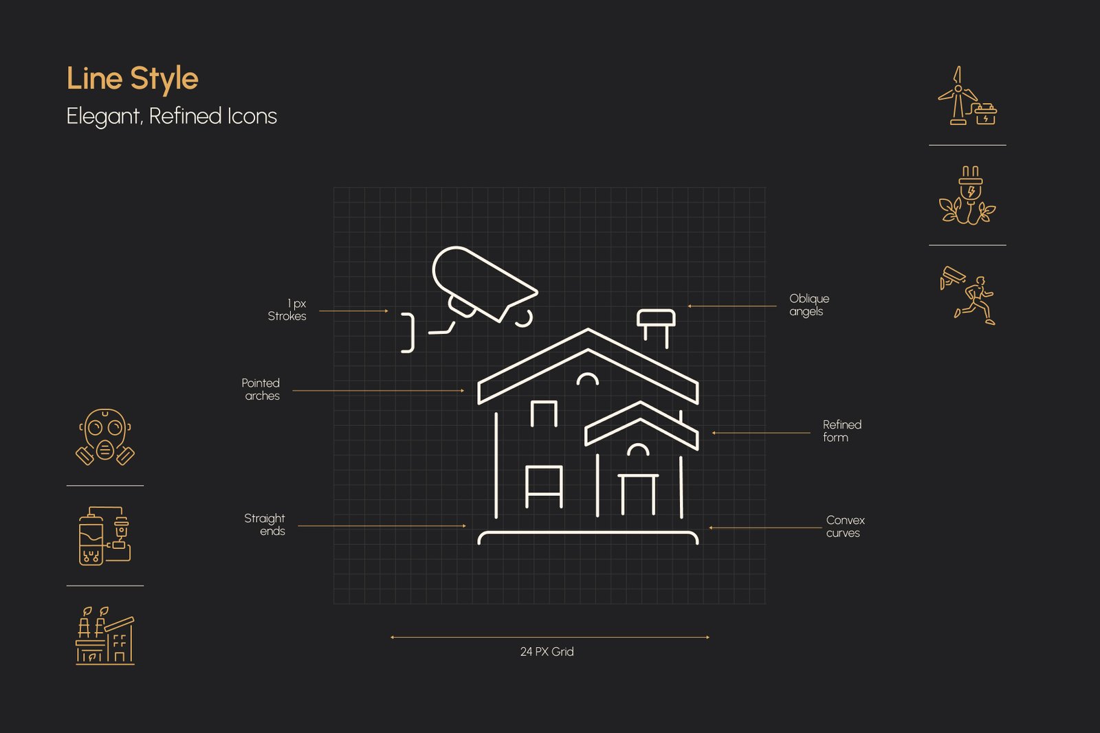 Safety and Sustainability Icon Set