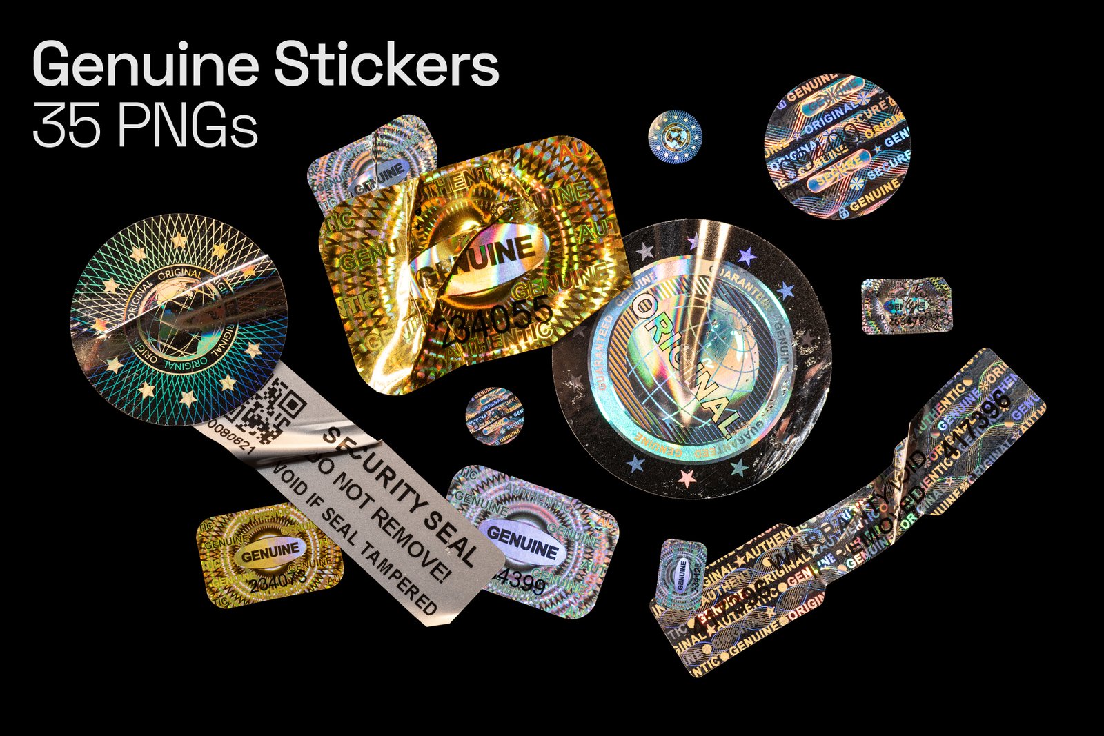 Genuine Holographic Stickers
