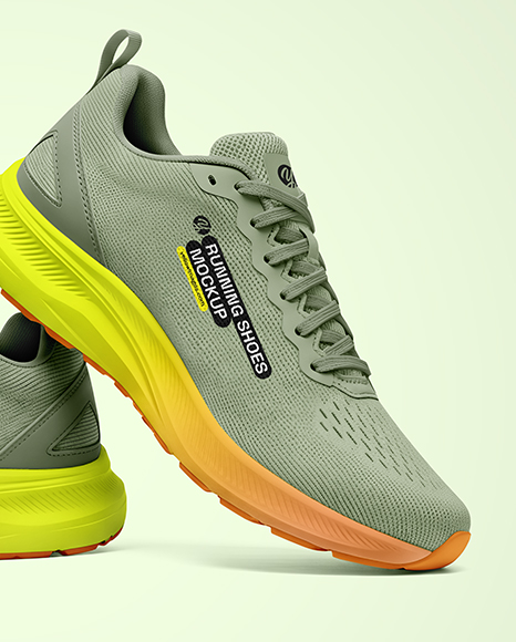 Pair Of Running Shoes Mockup