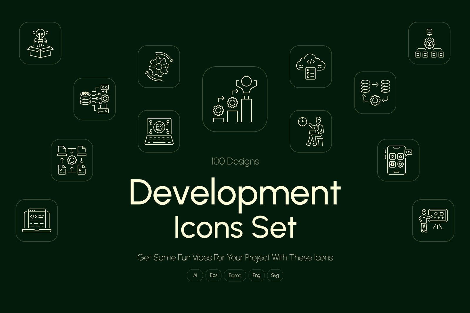 Development Icon Art Set