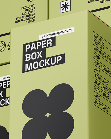 Paper Boxes Mockup