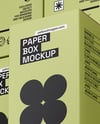Paper Boxes Mockup