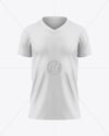 Kids V-Neck Jersey Mockup - Front View