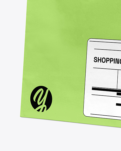 Paper Shopping Bag Mockup