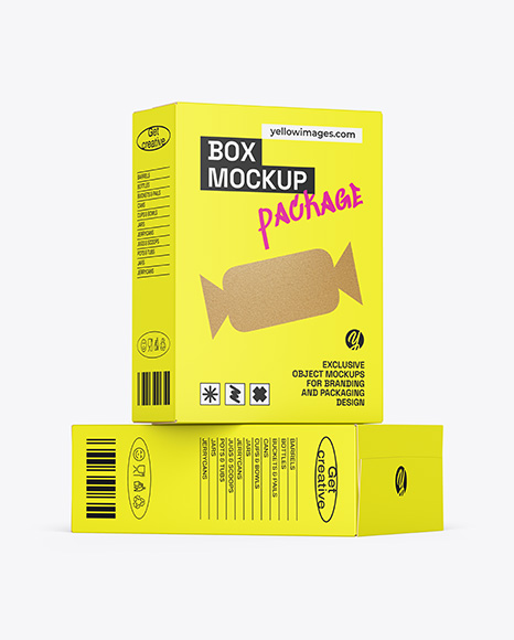Two Paper Boxes Mockup