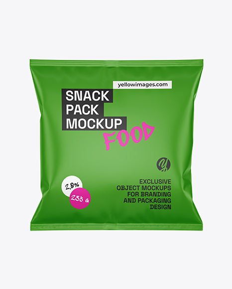 Matte Snack Pack Mockup