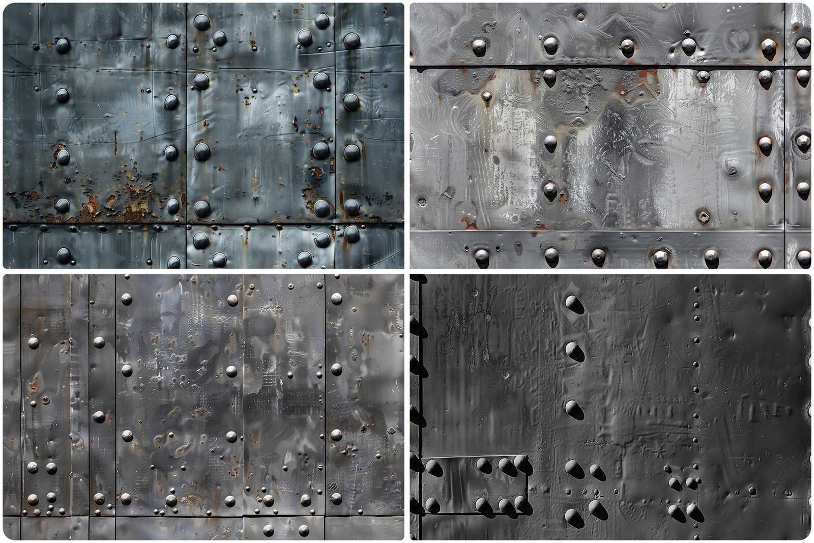 30 Iron Rivets Wall Texture Backgrounds