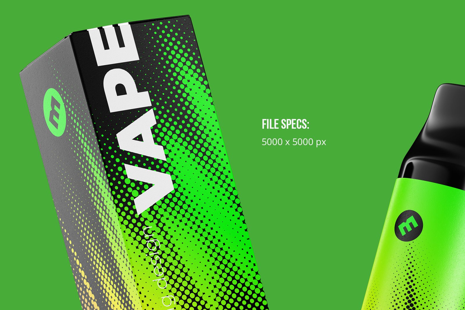 Vape E-liquid Device Mockup