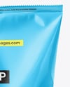Large Glossy Snack Bag Mockup