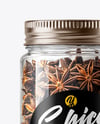 Plastic Jar with Star Anise Mockup