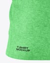 Heather T-Shirt Mockup - Back View