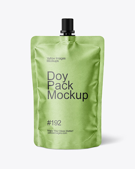 Kraft Paper Doy Pack Mockup