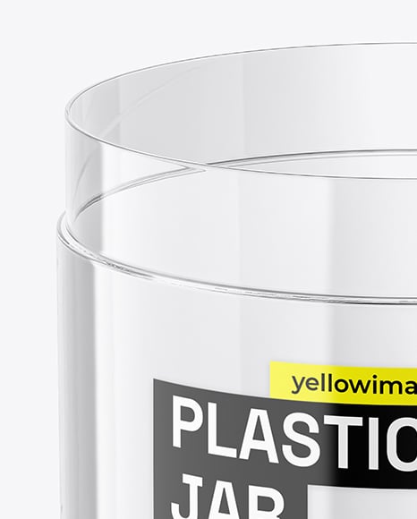 Clear Plastic Tube Mockup