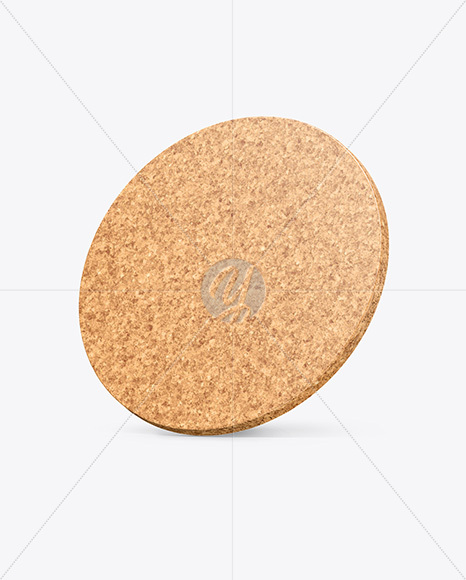 Cork Beverage Coaster Mockup