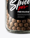 Glass Jar with Whole Allspice Mockup