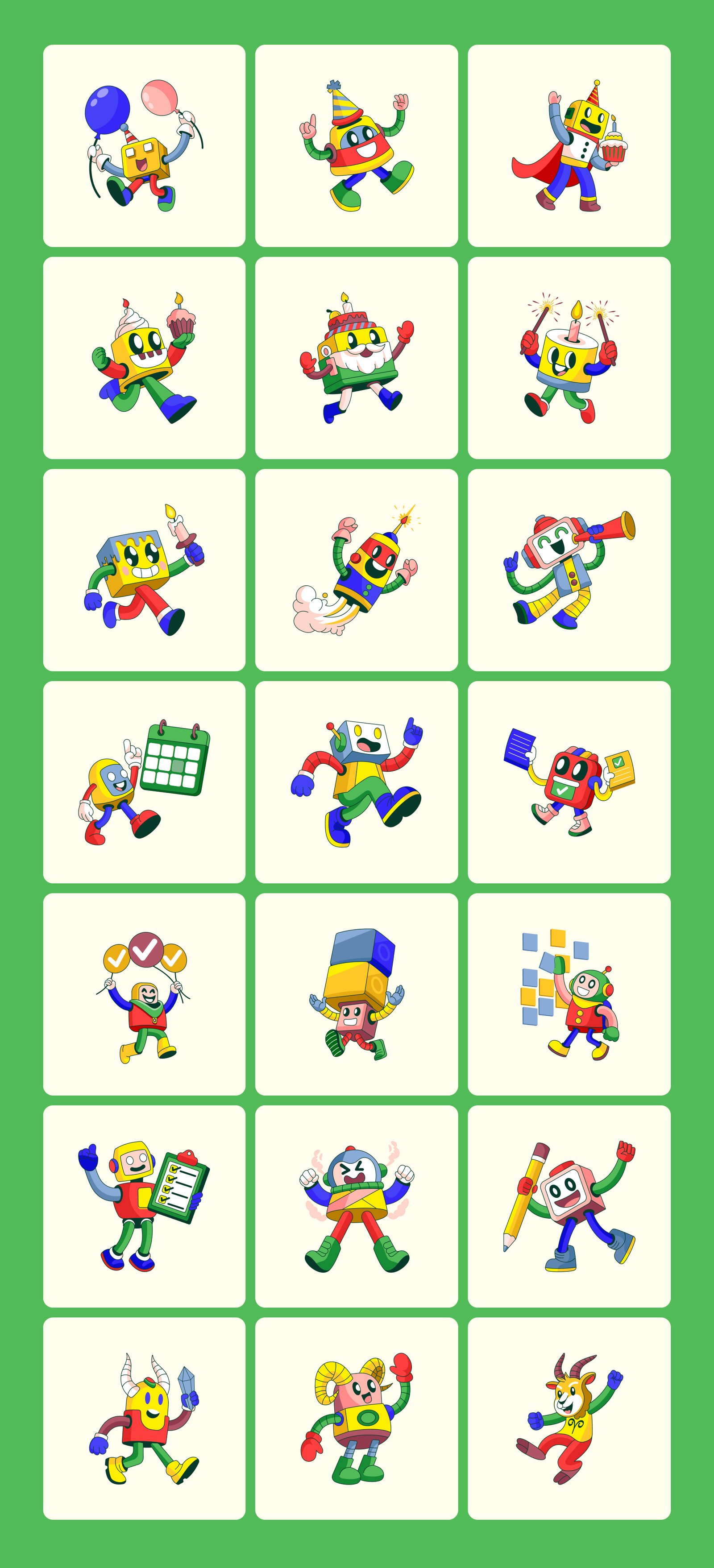 Everyday Bots Illustration Bundle