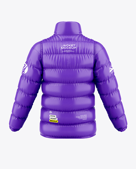 Glossy Down Jacket Mockup