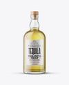 Golden Tequila Bottle Mockup