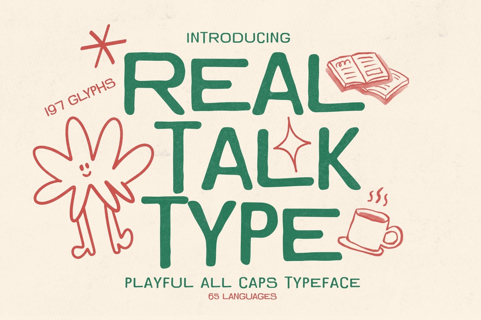 Real Talk Type - Playful All Caps