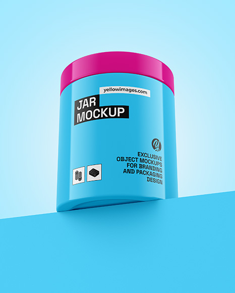 Glossy Jar Mockup