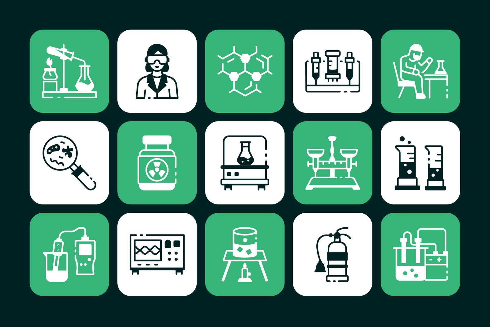 Laboratory Icon Set