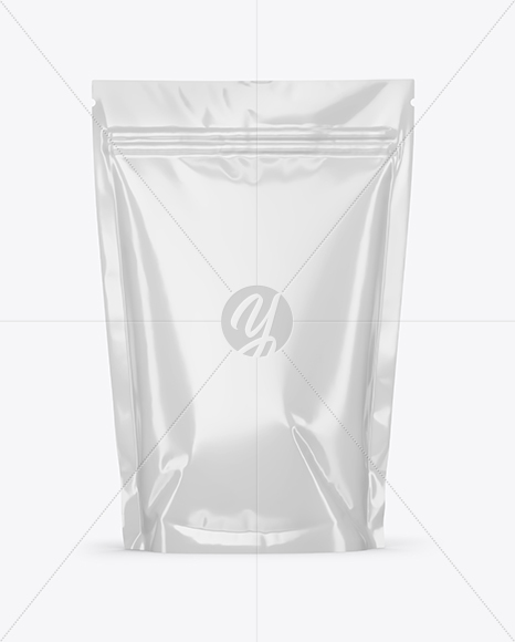Glossy Stand-up Pouch Mockup