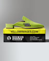 Mule on Shoe Box Mockup