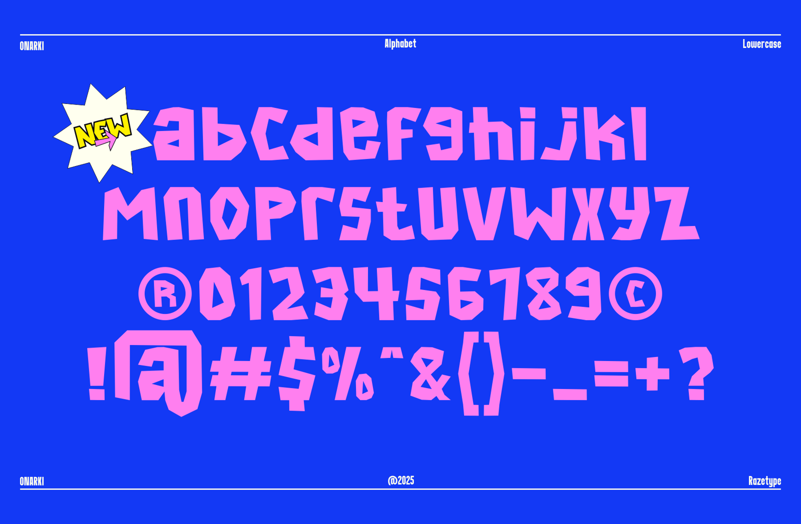 Onarki - Graffiti Style Typeface