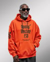 Elderly Black Man Wearing Hoodie and Sunglasses Mockup