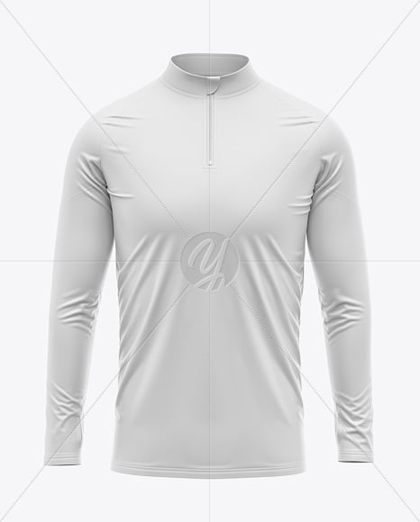 ¼ Zipper Mock Neck Long Sleeve Jersey