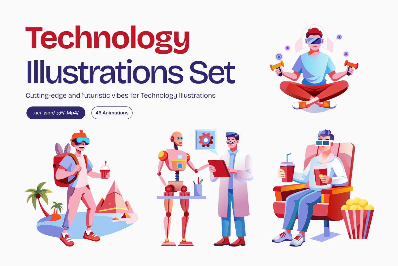 Animated Technology Illustration