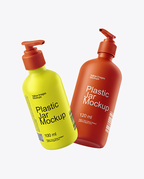 Two Pump Bottles Mockup - Brand