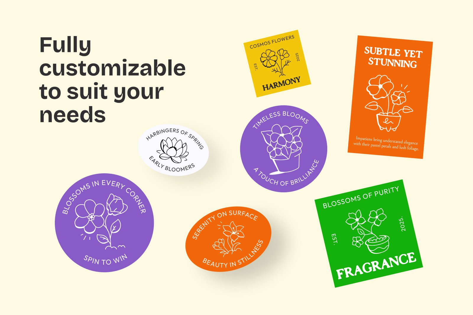Flower Doodles Set