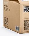 Kraft Paper Box Mockup – Half Side View