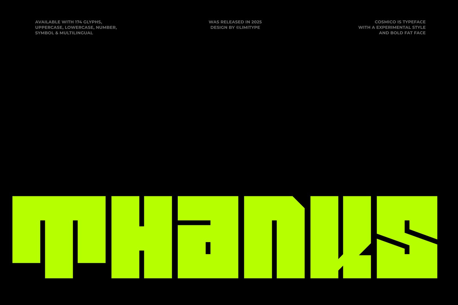 Cosmico - Futuristic Font