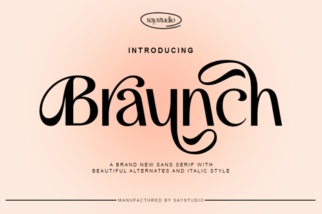 Braunch `Font - Stylish fonts