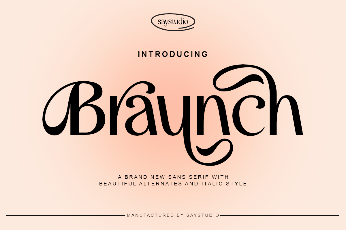 Braunch `Font