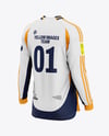 Long Sleeve Soccer Jersey Mockup - Back View