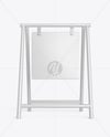 A-Frame Sign Mockup - Front View