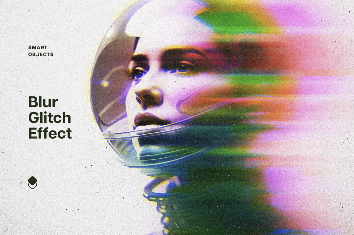 Blur Glitch Photo Effect