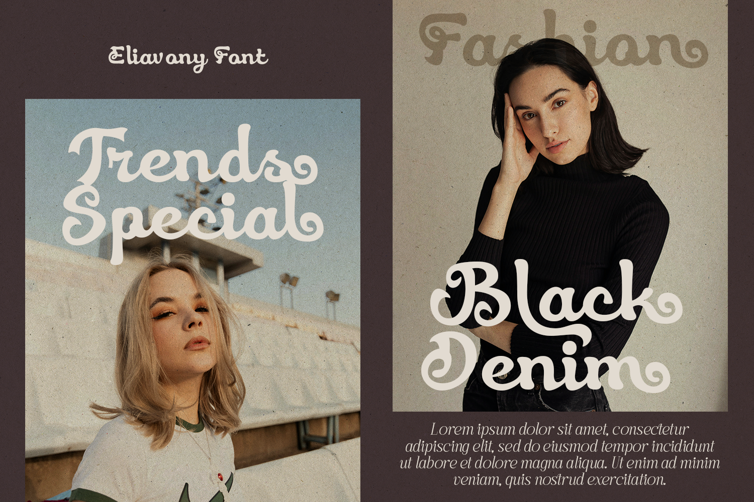 Eliavony Retro Script Font