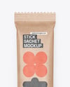 Kraft Stick Sachet Mockup