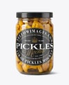 Jar with Chanterelles Mushrooms Mockup