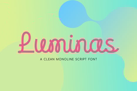 Luminas Font - Monoline script font
