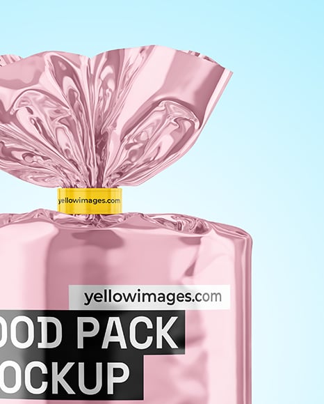 Glossy Metallic Package Mockup