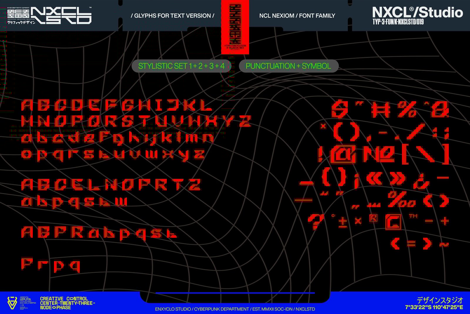 NCL Nexiom Font Family - Futuristic Display Font